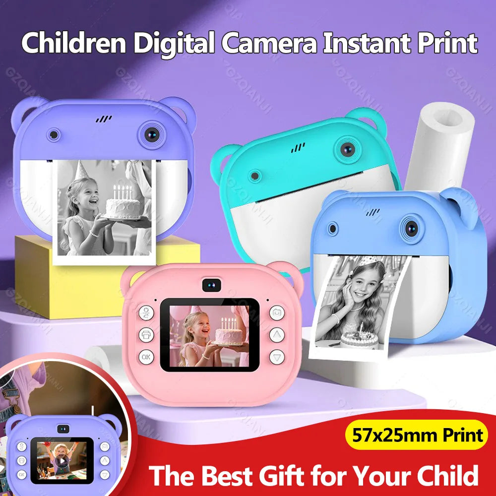 Kids Instant Print Camera – Thermal Photo, Video & 32G Card Kids Instant Camera Nixie