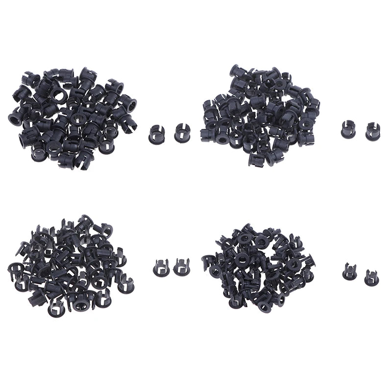 50Pcs Black Plastic LED Holders Clips Bezels 3mm & 5mm LED Holder Clips Nixie