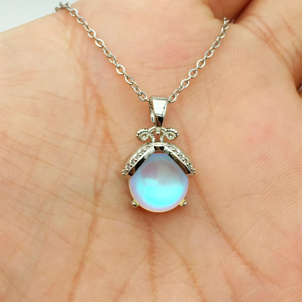 Nixie Firefly Copper Pendant Necklace – Women's Clavicle Chain Pendant Necklace Nixie XL1344 40cm