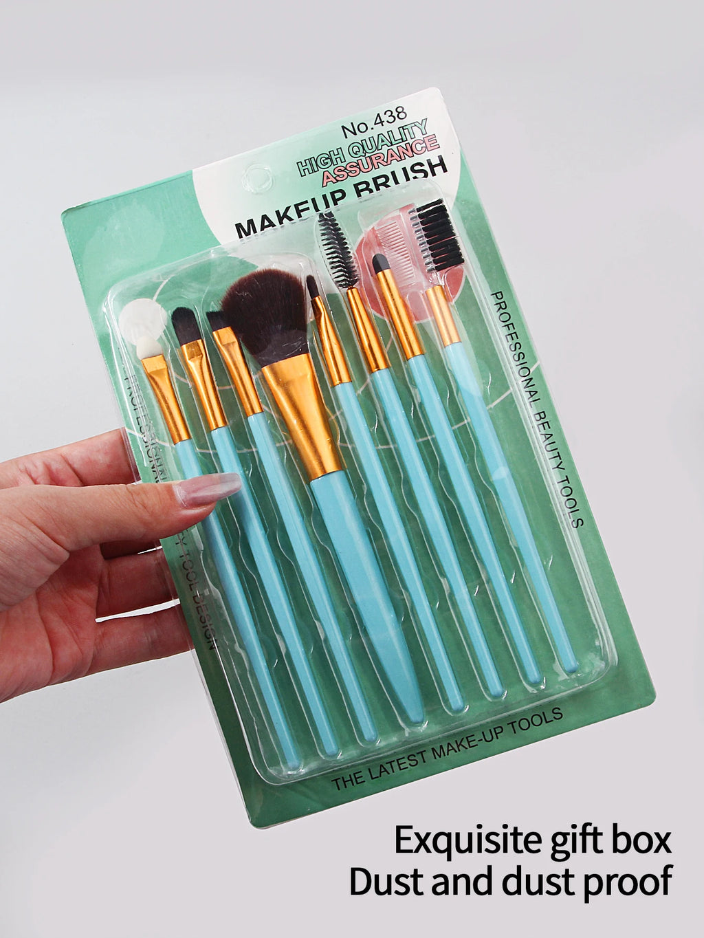 Nixie 8-Piece Makeup Brush Set – Blush, Eye & Brow Brushes Makeup Brush Set Nixie