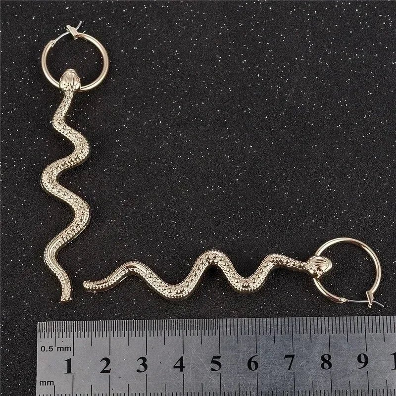 Vintage Snake Dangle Drop Earrings – Zinc Alloy Animal Style Drop Earrings Nixie