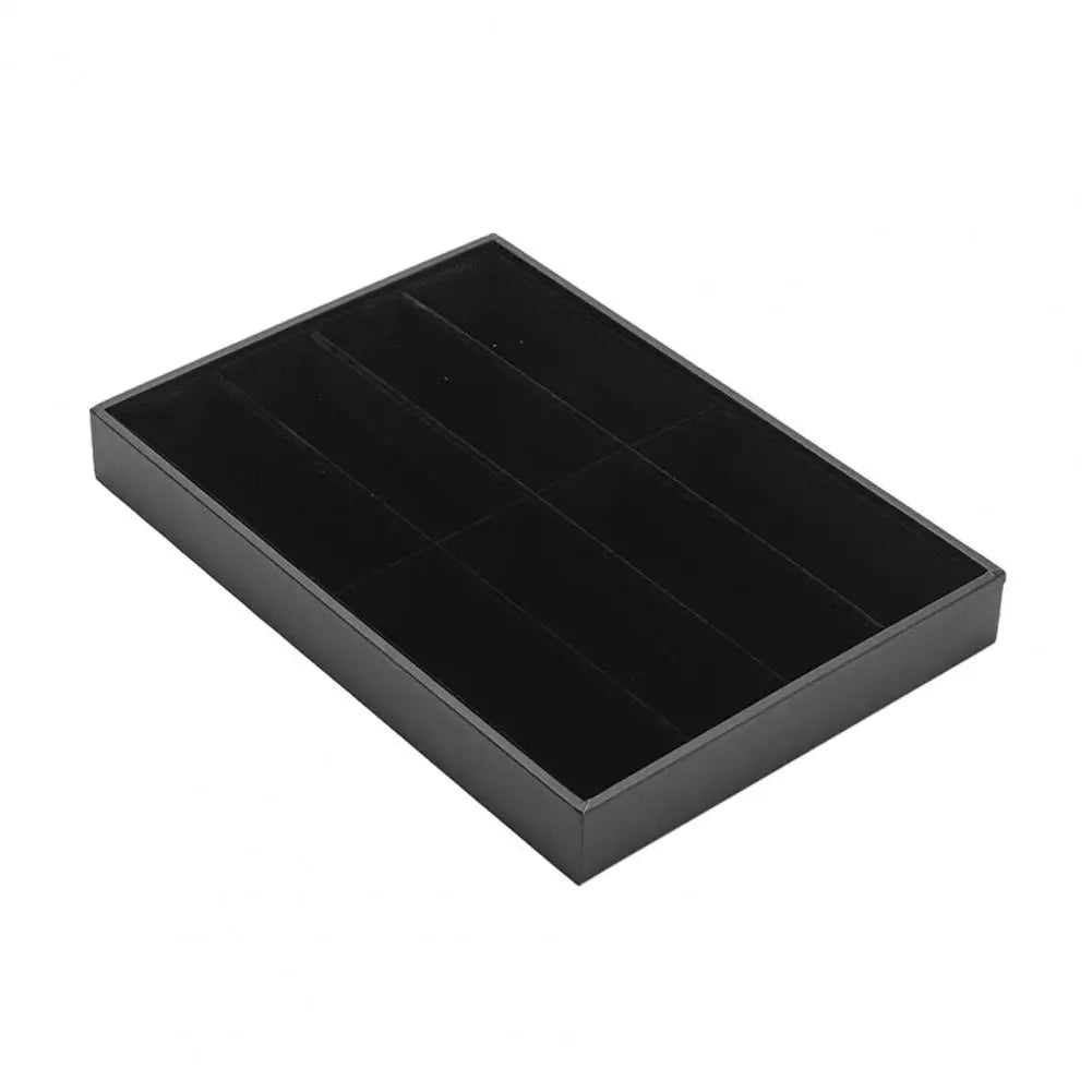 8-Grid Velvet Sunglasses & Jewelry Organizer Storage Tray Glasses Organizer Tray Nixie Black