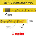 Self-Adhesive Steel Measuring Tape – Imperial & Metric, 1–5M Adhesive Tape Measure Nixie Left-to-right-1m