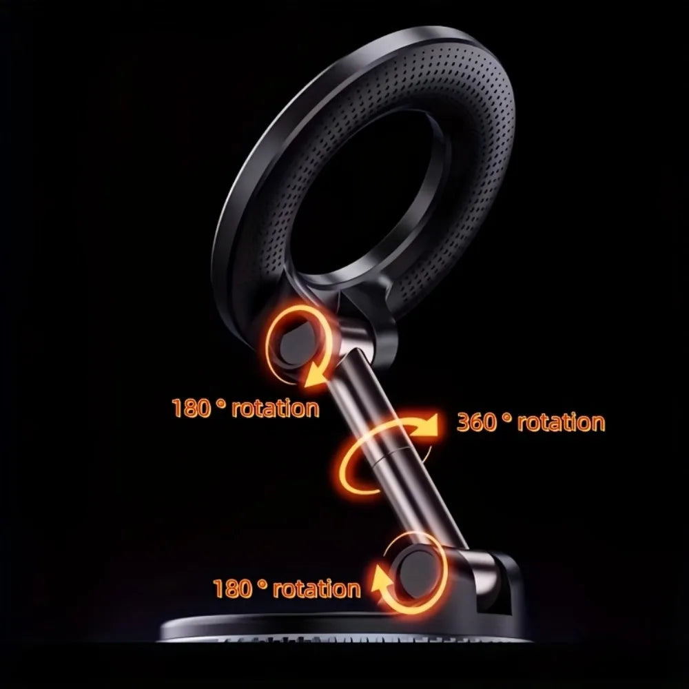 Metal Magnetic Phone Tablet Stand Foldable 360° Desk & Car Mount Phone Tablet Stand Nixie