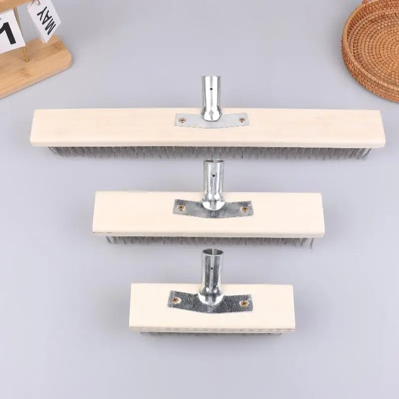 Heavy Duty Steel Wire Deck Brush Head 20cm 30cm 50cm Wire Deck Brush Nixie