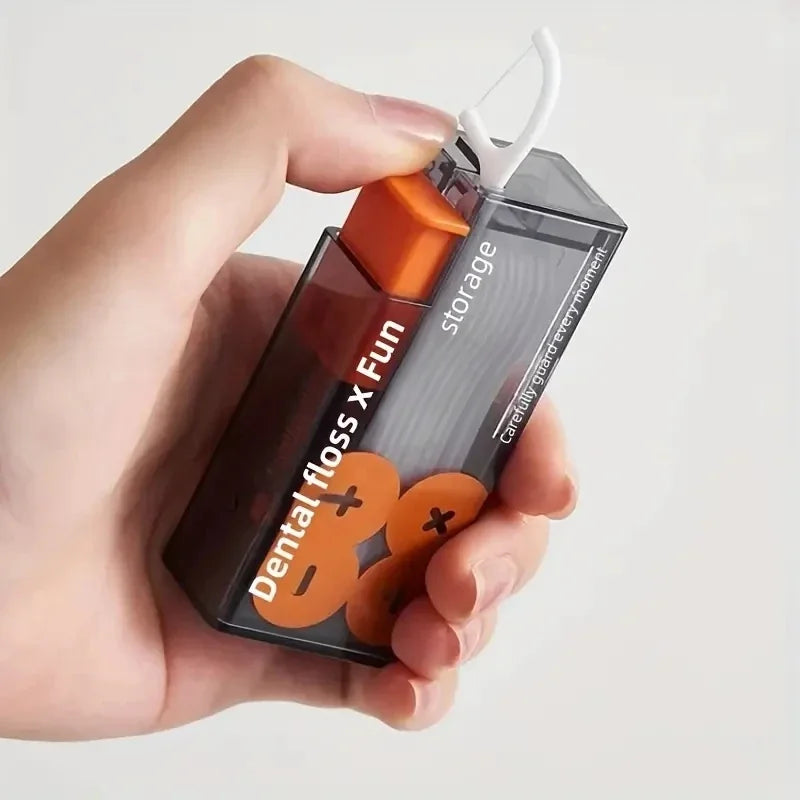 Automatic Pop-Up Floss Pick & Toothpick Dispenser Holder Floss Stick Dispenser Nixie
