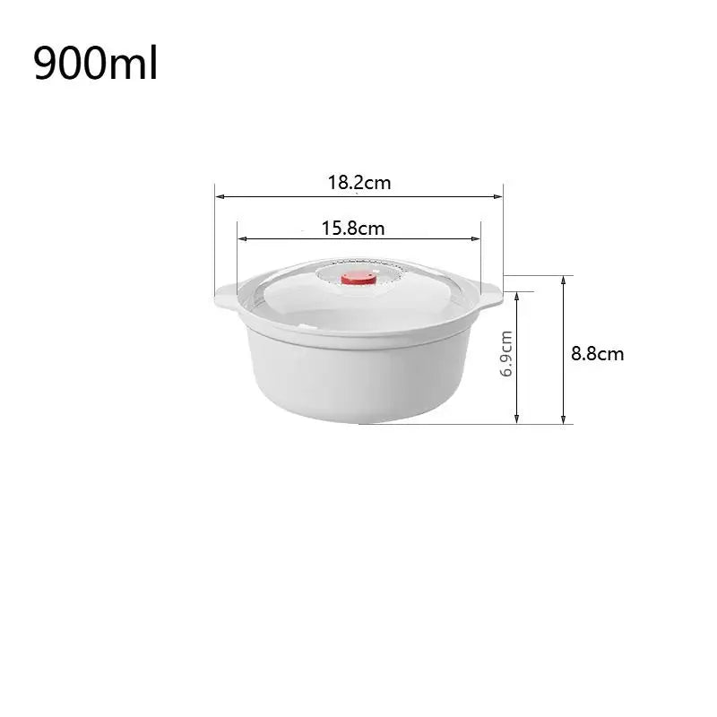 Microwave Lunch Box Set with Lid – Soup Pot & Rice Steamer Microwave Lunch Box Nixie S