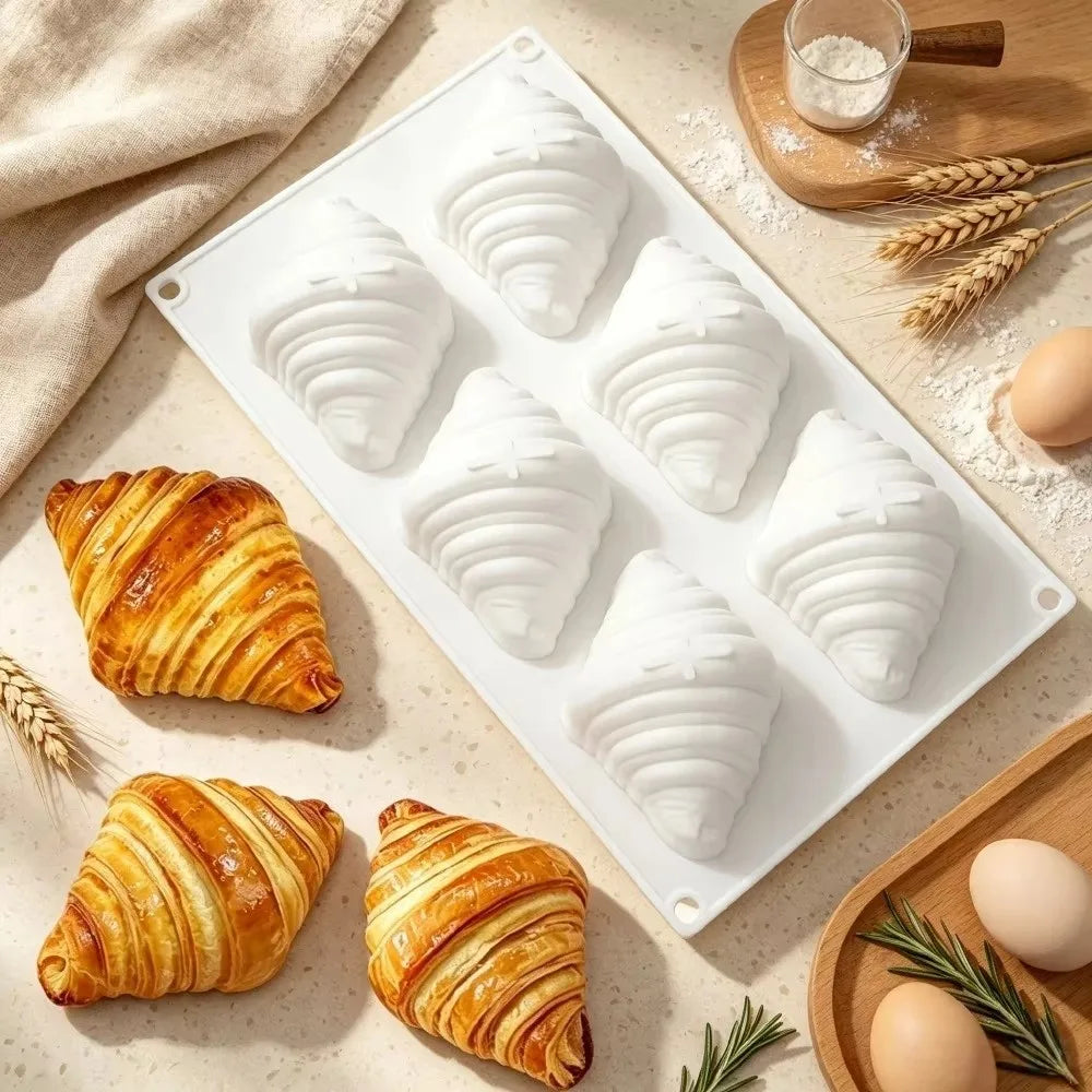 6-Cavity Silicone Mousse Cake Mold – Non-Stick Food Grade Silicone Cake Mold Nixie