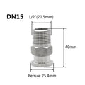 SS304 Stainless Steel Internal Thread Ferrule Clamp Fitting DN8-DN50 Pipe Ferrule Fitting Nixie DN15 Ferrule 25.4