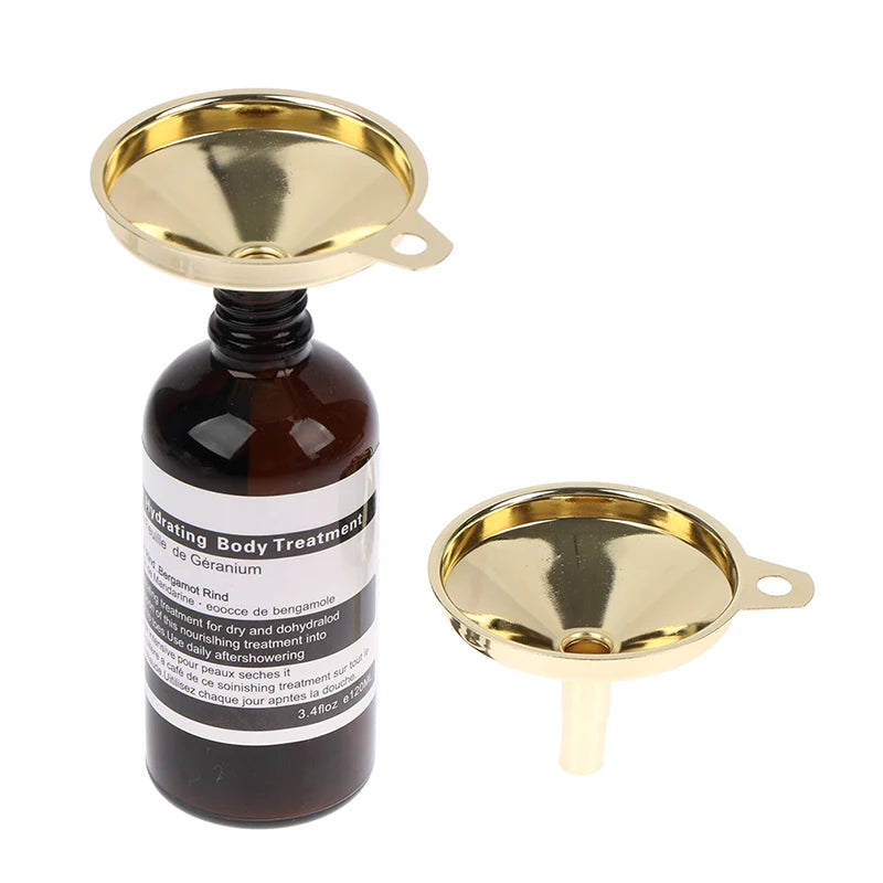 Gold Stainless Steel Kitchen Funnel – Oil & Liquid Dispenser Kitchen Funnel Nixie