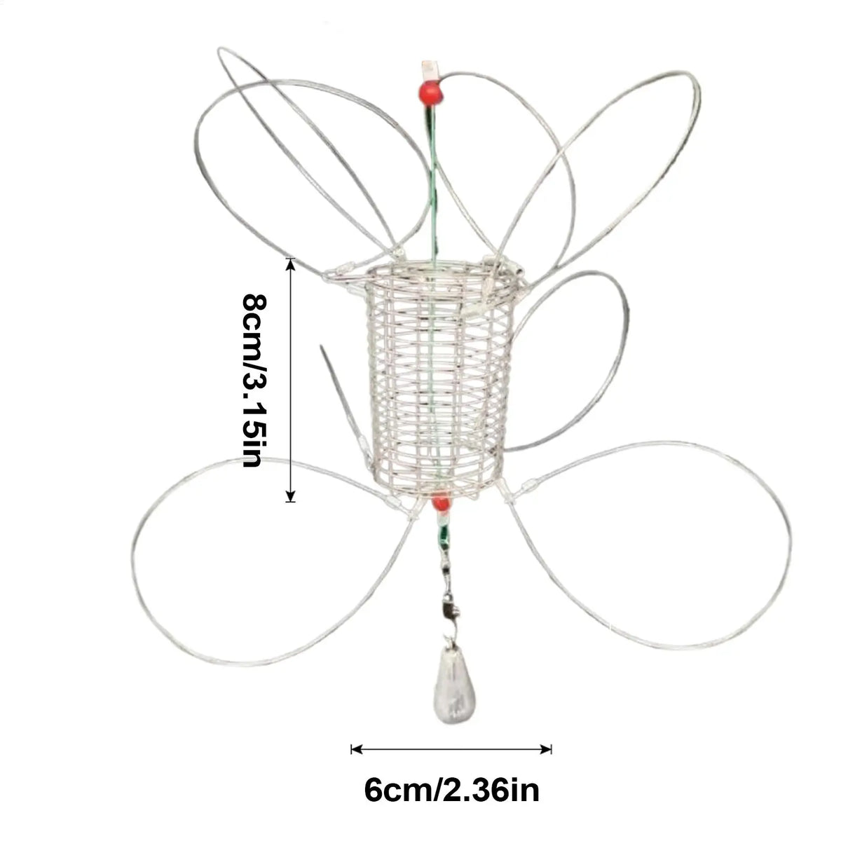 Stainless Steel Crab Snare Trap – Fishing Rod Cage Net Crab Trap Snare Nixie