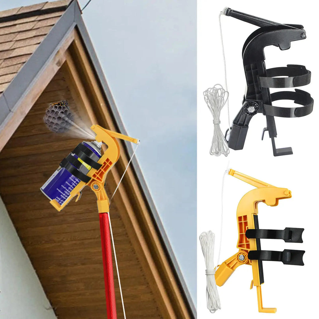 Adjustable Spray Can Extender Wand with Angle Bracket