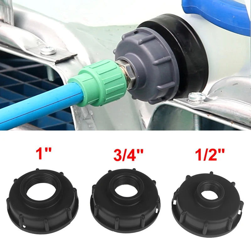 IBC Tank S60X6 Coarse Thread Cap Adapter 1/2" 3/4" 1" Connector