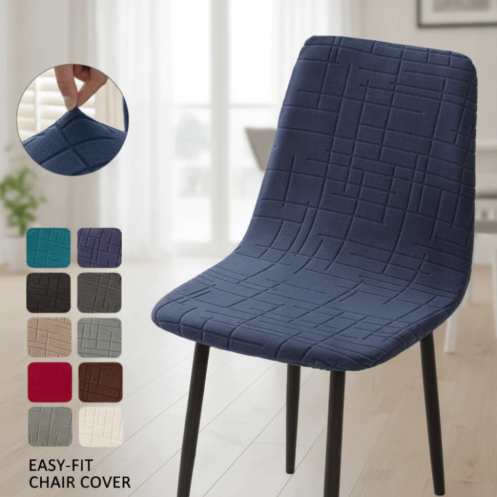 Stretchy Jacquard Dining Chair Cover – Removable & Washable