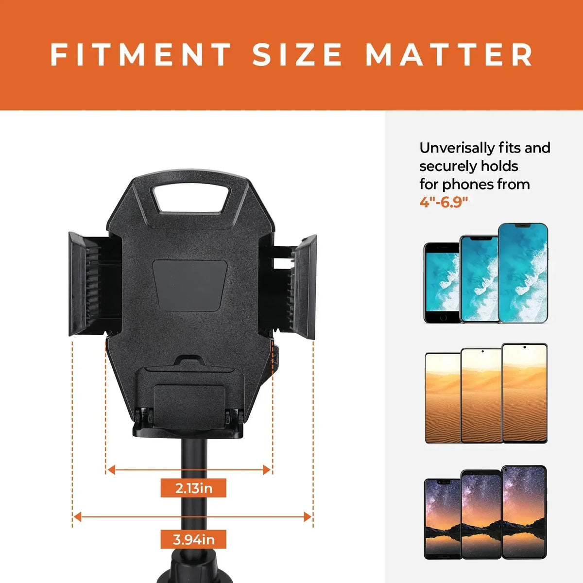 UTV Cup Holder Phone Mount – Can-Am, Polaris RZR & CFMOTO UTV Phone Mount Nixie