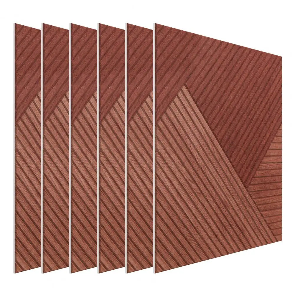 Wood Grain Acoustic Panels 23.6" – Flame-Retardant Sound Wall Tiles