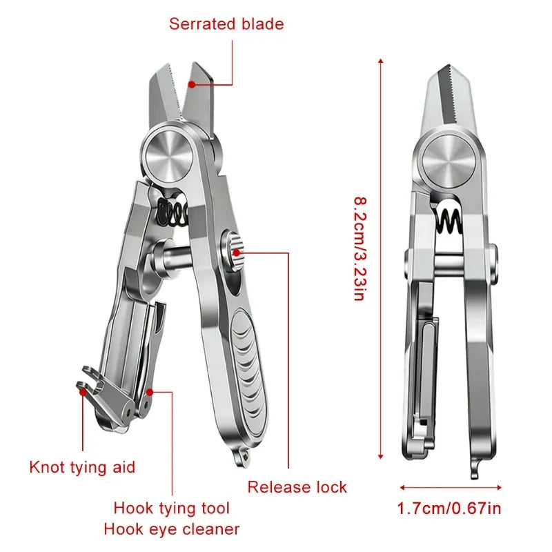 Fishing Line Scissors & Knot Tying Tool | Stainless Steel Fishing Scissors Tool Nixie