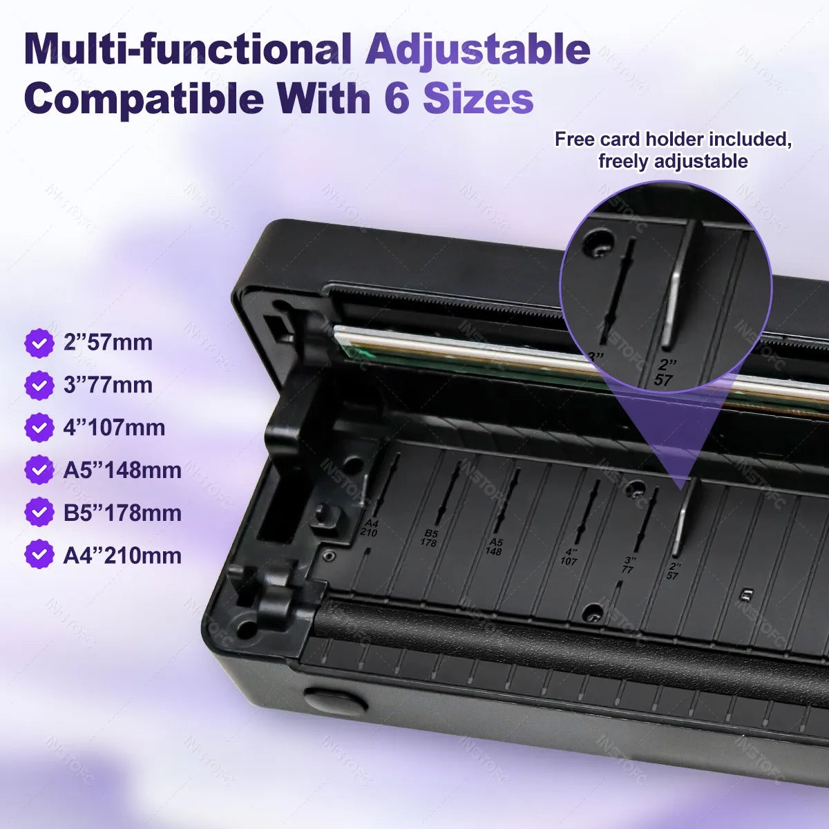 INSTOFC A4 Wireless Bluetooth Thermal Printer & Stencil Copier