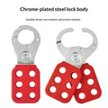 6-Hole Safety Lockout Hasp Metal Scissor Clamp 25mm Jaw Lockout Tagout Hasp Nixie Default Title