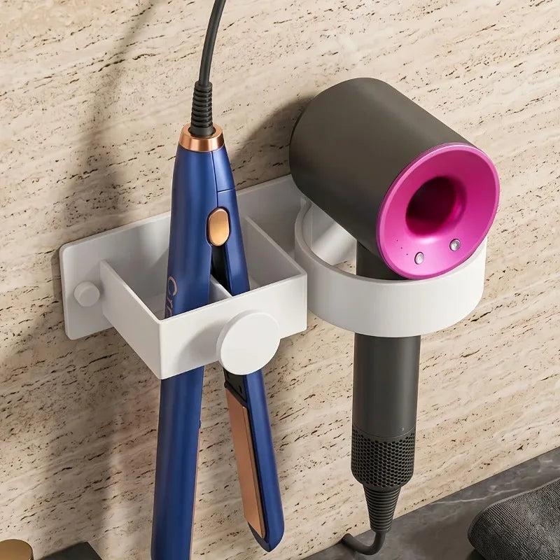 Wall Mount Hair Dryer Holder & Styling Tools Organizer Rack Hair Tool Organizer Nixie
