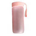 600ml Reusable Plastic Water Bottle with Carry Strap, Matte