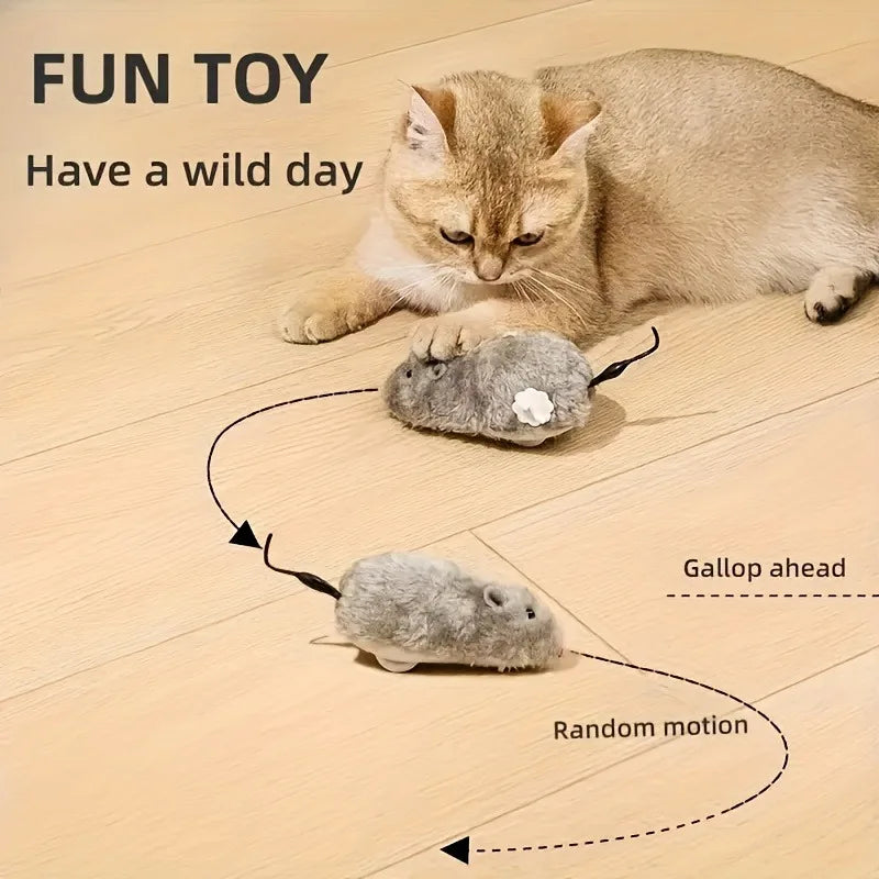 Lifelike Plush Mouse Toy for Cats, Dogs & Kids – Random Color Plush Pet Toy Nixie
