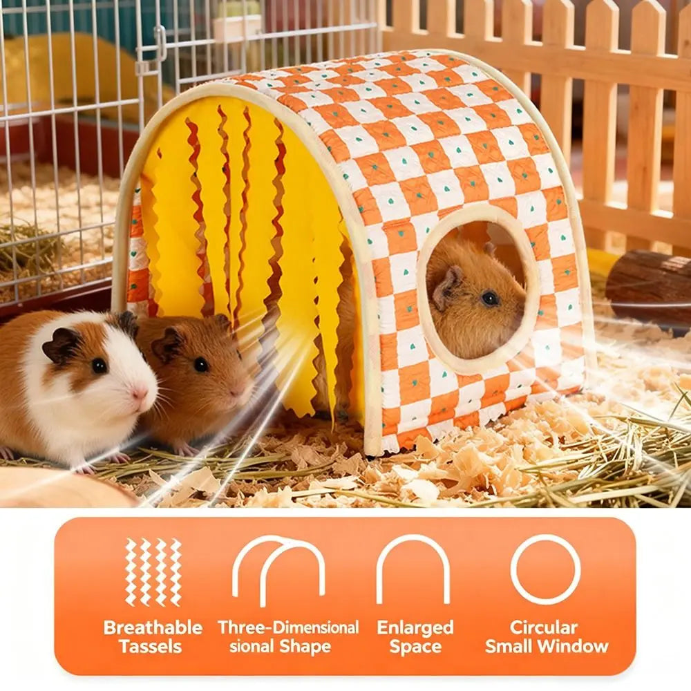 Guinea Pig Tunnel Hideout – Breathable Hamster Nest & Play Tube Small Pet Tunnel Nixie