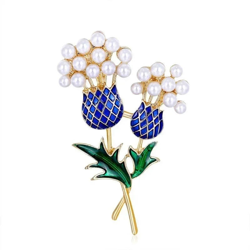 Imitation Pearl Flower Brooch Pin – Elegant DIY Bouquet Jewelry Fashion Brooch Pin Nixie