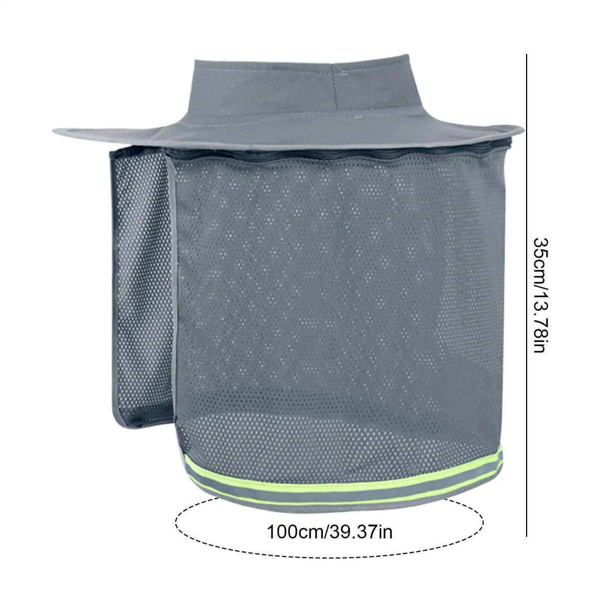 Hard Hat Sun Shade UPF50+ Breathable Neck Shield Visor