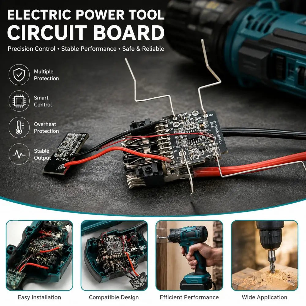 20V Li-Ion BMS Protection Board for Dewalt 18V/20V Battery