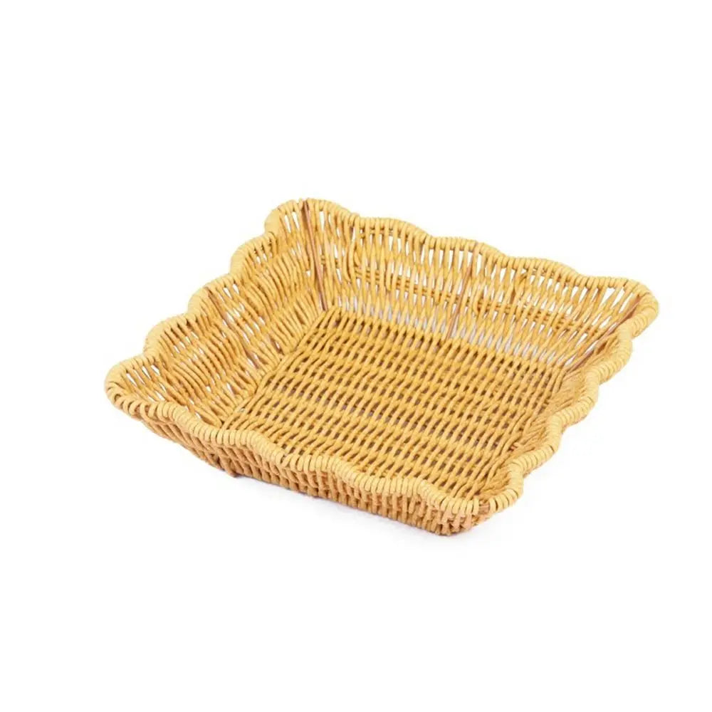 Imitation Rattan Woven Storage Basket & Fruit Tray – 10 Styles Woven Storage Basket Nixie