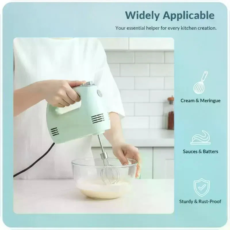 12-Wire Stainless Steel Egg Beater & Hand Mixer Whisk Attachment Kitchen Whisk Attachment Nixie
