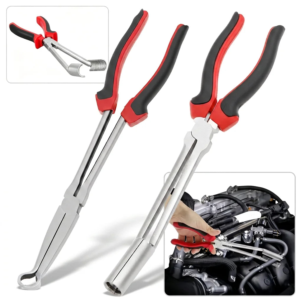 Car Spark Plug Wire Removal Pliers – Carbon Steel Long Handle Automotive Hand Tool Nixie
