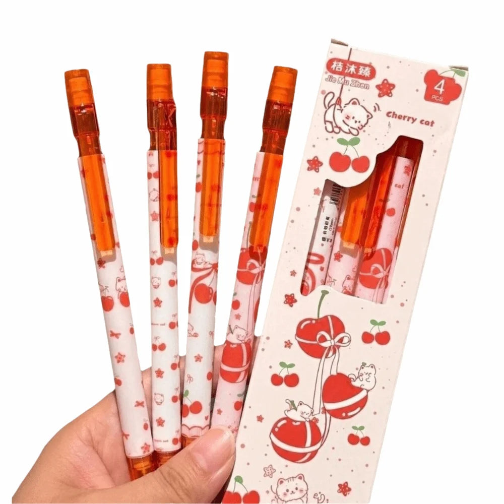 4-Pack Kawaii Mechanical Pencil Set 0.5mm 2B Lead Break-Resistant Mechanical Pencil Set Nixie
