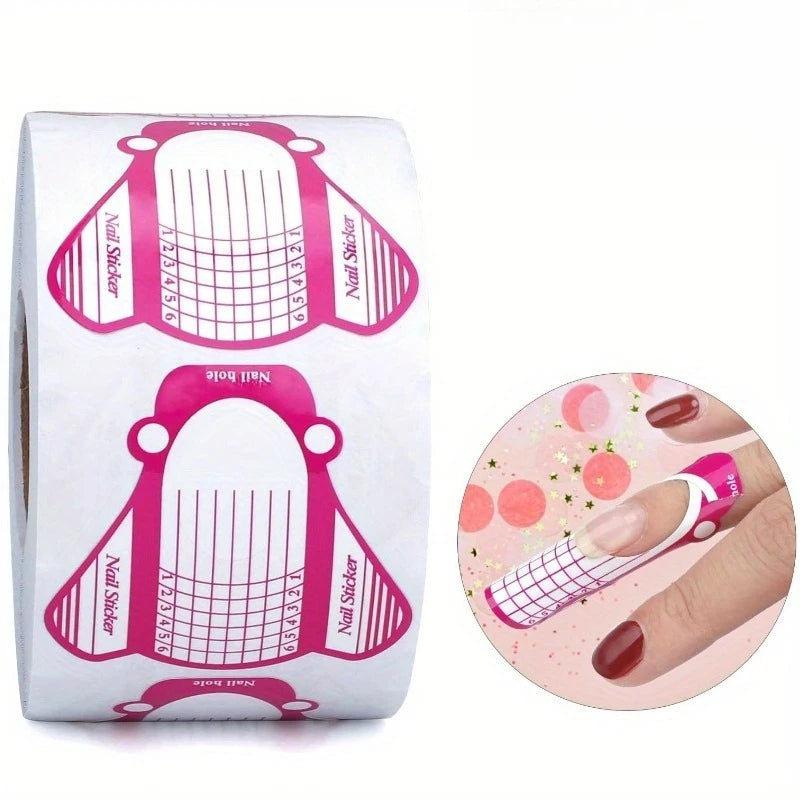 100PCS Paper Nail Forms – Gel Nail Extension Builder | Nixie Nail Extension Forms Nixie