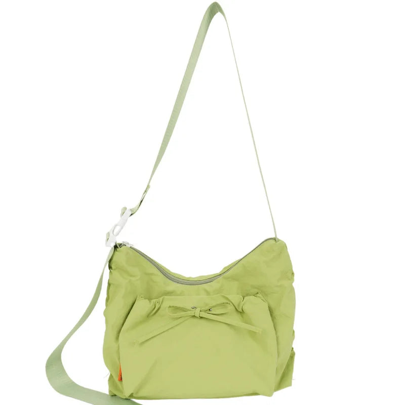 Nixie Pleated Puff Drawstring Hobo Bag | Large Capacity Hobo Shoulder Bag Nixie