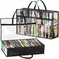 Transparent PVC Zipper Bag – DVD CD Book File Storage Organizer