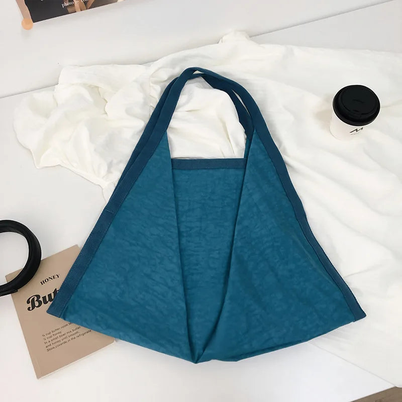 Nixie Large Canvas Tote Bag – Retro Shoulder & Gym Bag Canvas Shoulder Tote Nixie Peacock Blue