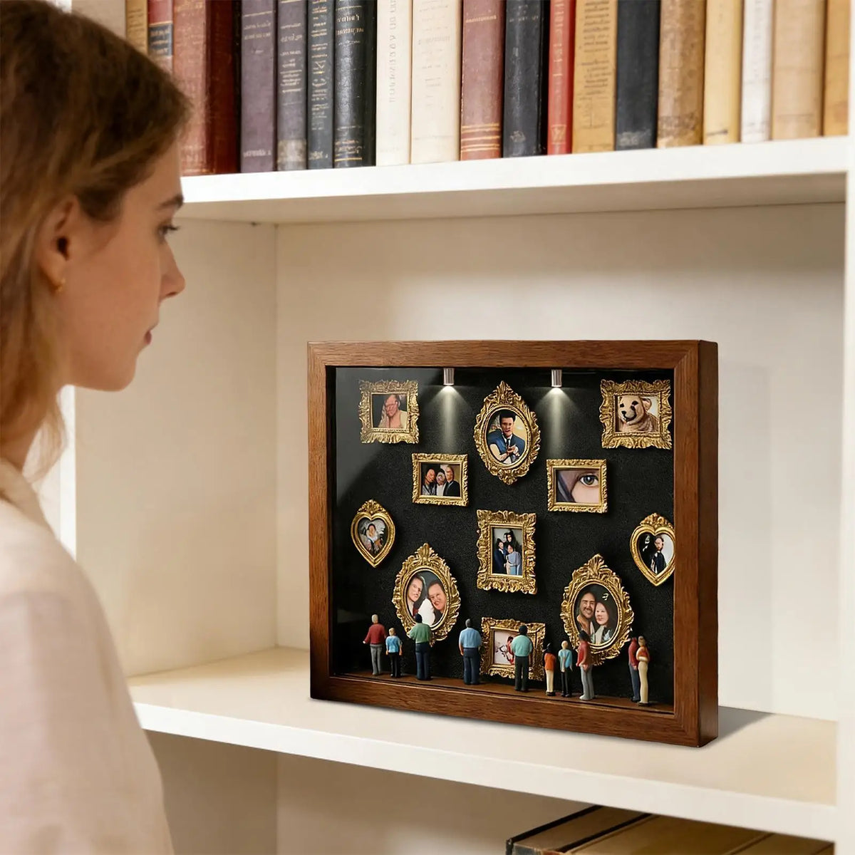 DIY Mini Museum Shadow Box – 11 Frames & 8 Figurines | Nixie