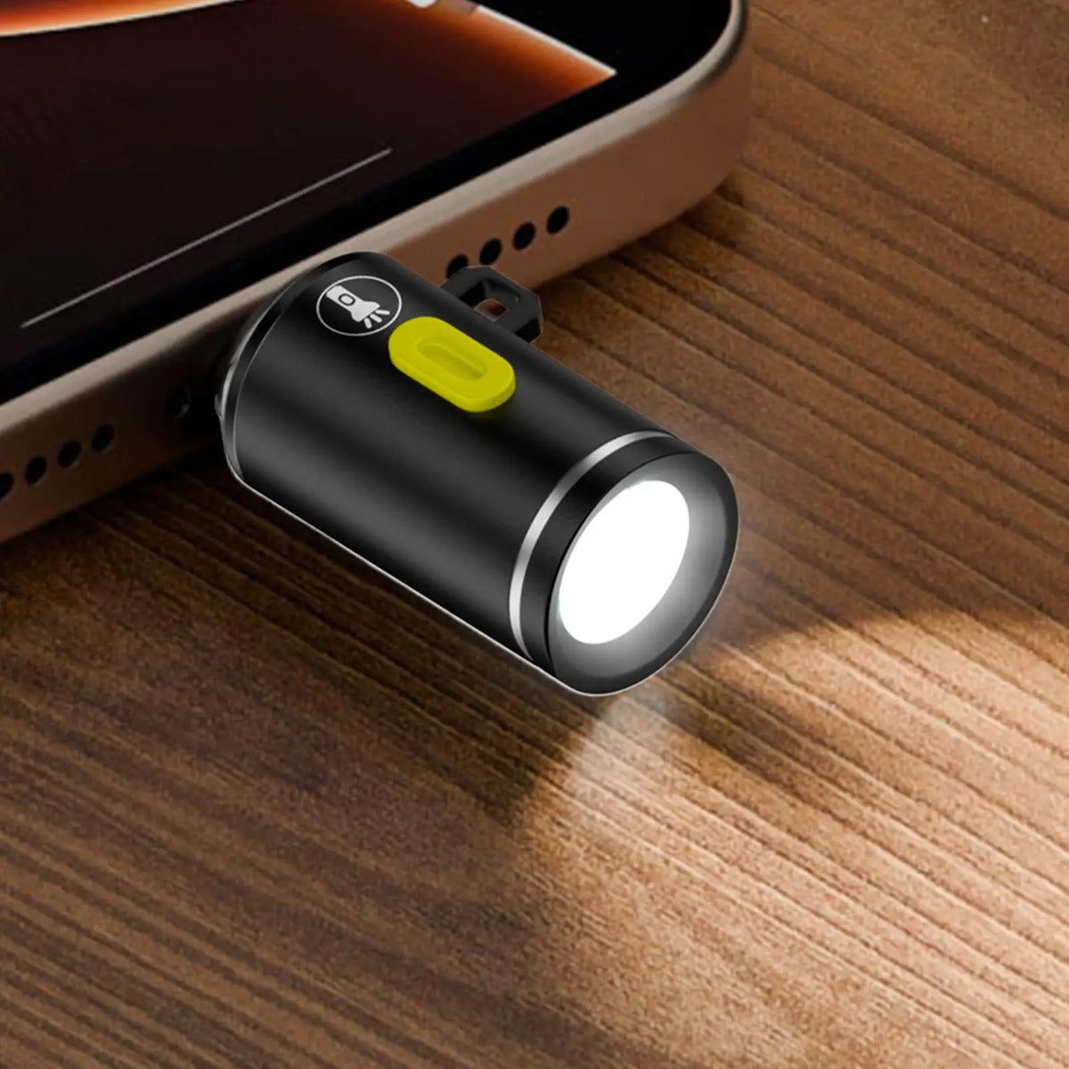 Type-C Rechargeable LED Pocket Flashlight – Waterproof Torch