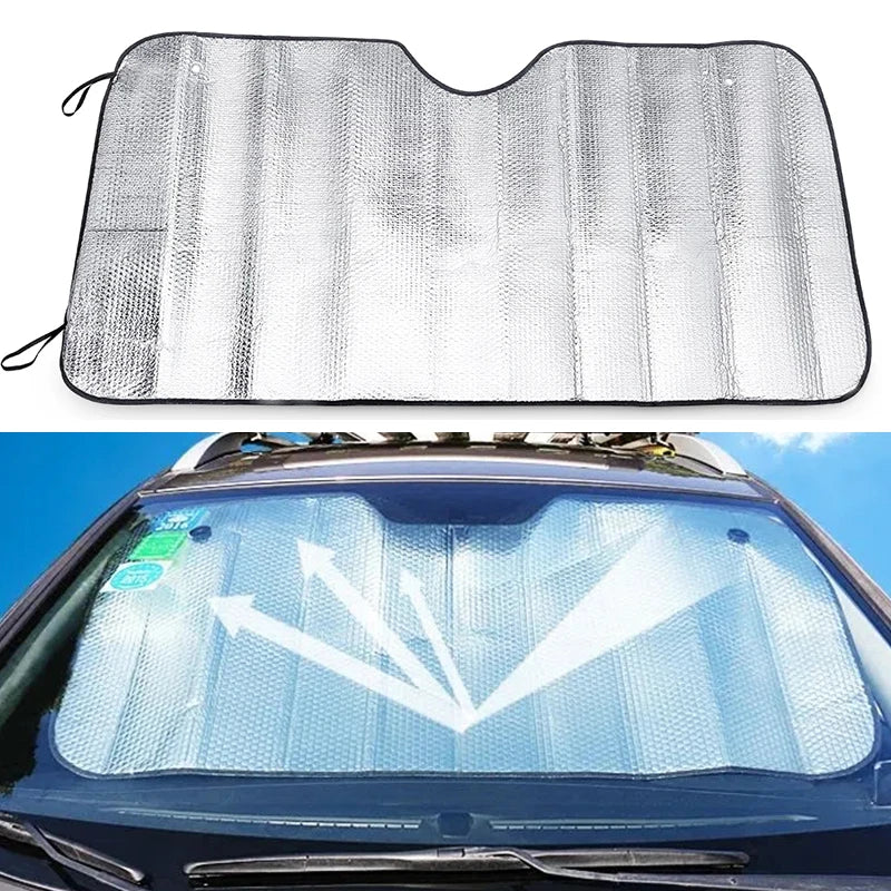 140x70CM Car Windshield Sun Shade – UV & Snow Cover Visor Car Sun Shade Nixie