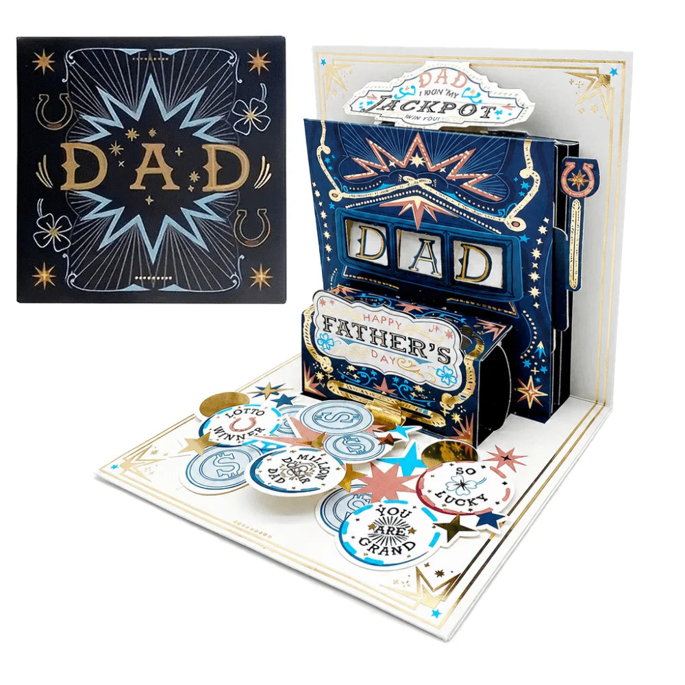 3D Pop-Up Father's Day Card with Envelope – Multicolor Cartoon Pop-Up Greeting Card Nixie 1