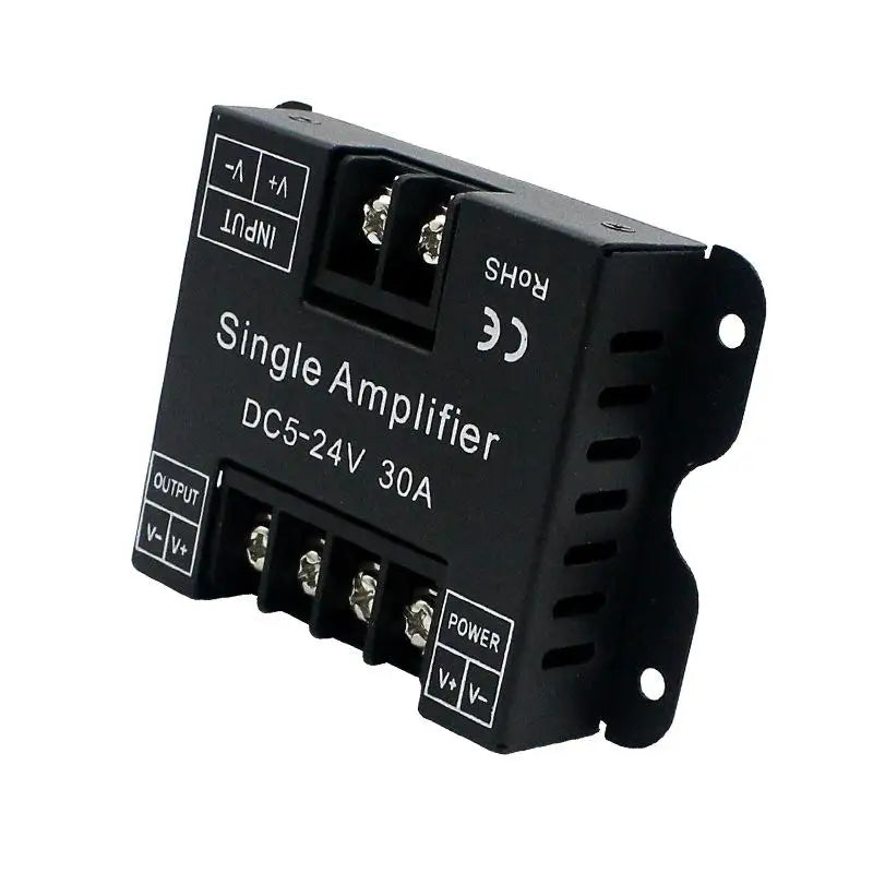 30A LED Strip Signal Amplifier DC 5-24V | Iron Housing Module LED Signal Amplifier Nixie