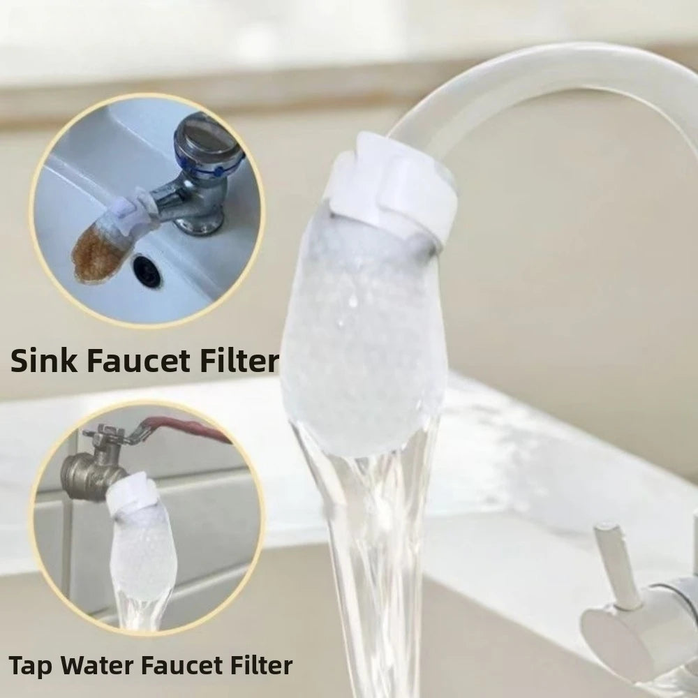 Universal Faucet Filter Cotton Anti-Splash Tap Water Filter Bags Faucet Filter Nixie