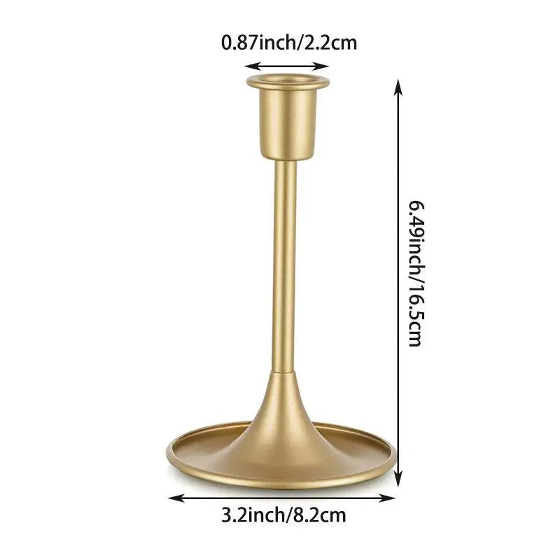 Vintage Metal Chamberstick Candle Holder – Teacup Style