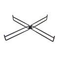 Foldable Camping Cooler Stand Heavy Duty Metal Storage Rack Camping Cooler Stand Nixie Black