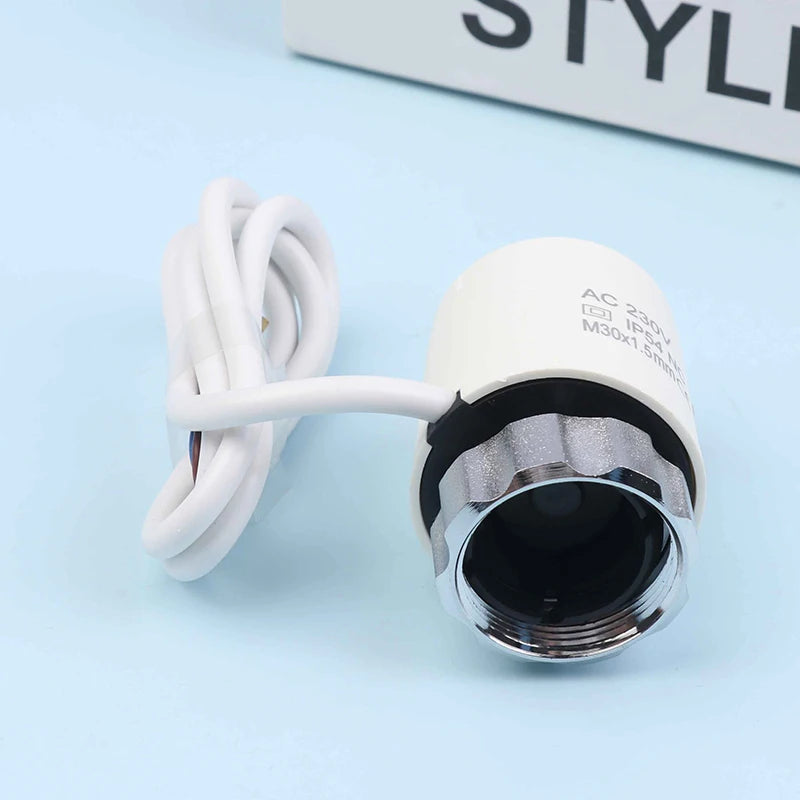 230V NC Electric Thermal Actuator for Underfloor Heating Manifold Thermal Valve Actuator Nixie