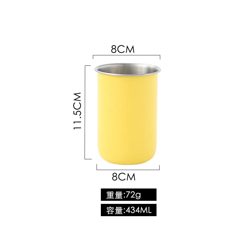 304 Stainless Steel Mouthwash Cup – Hotel Bathroom Wash Cup Bathroom Wash Cup Nixie YELLOW
