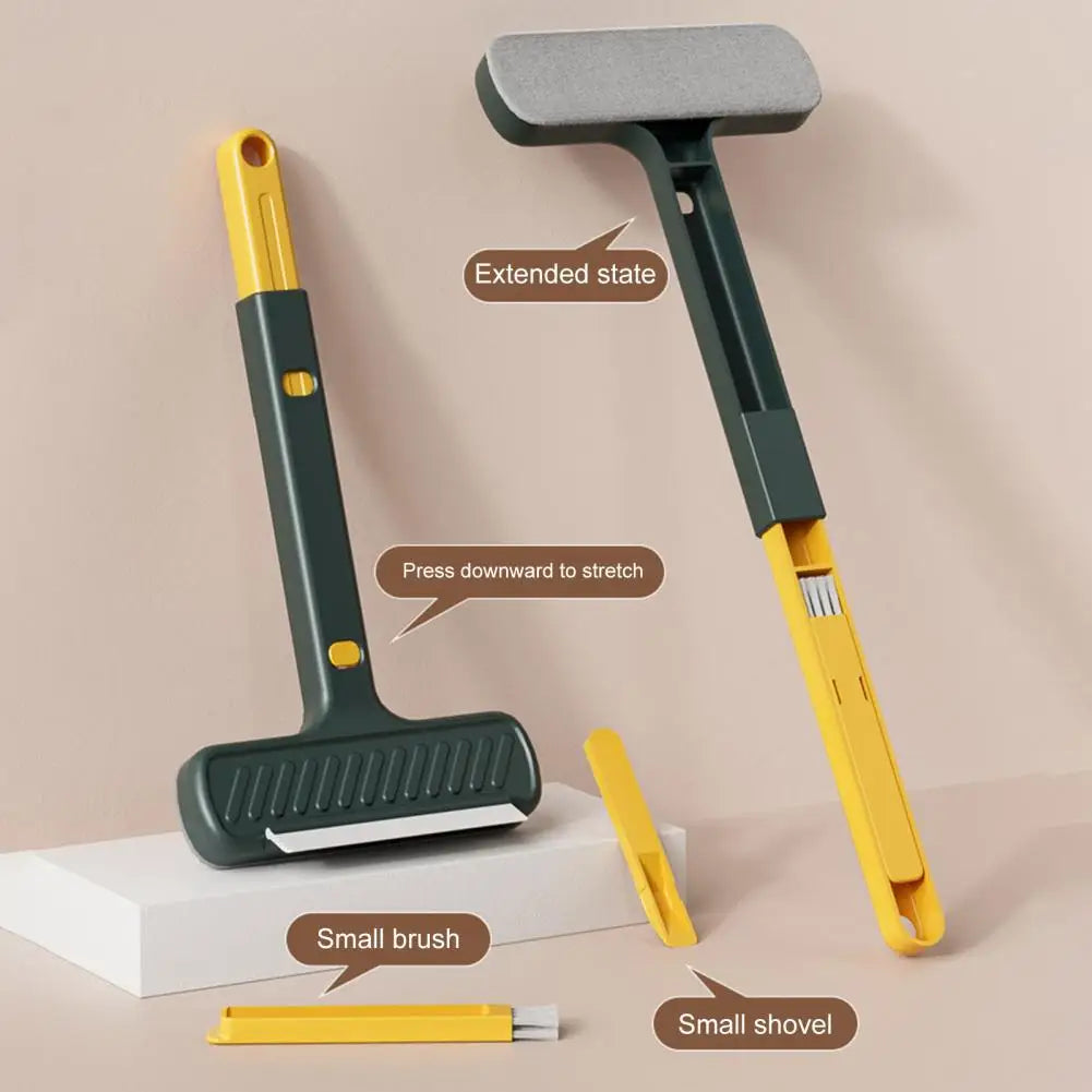 2-in-1 Window Screen Cleaning Brush with Extendable Handle