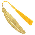 Retro Metal Feather Bookmark with Tassel | Vintage Reader Gift Metal Bookmark Nixie 1PC Style 1